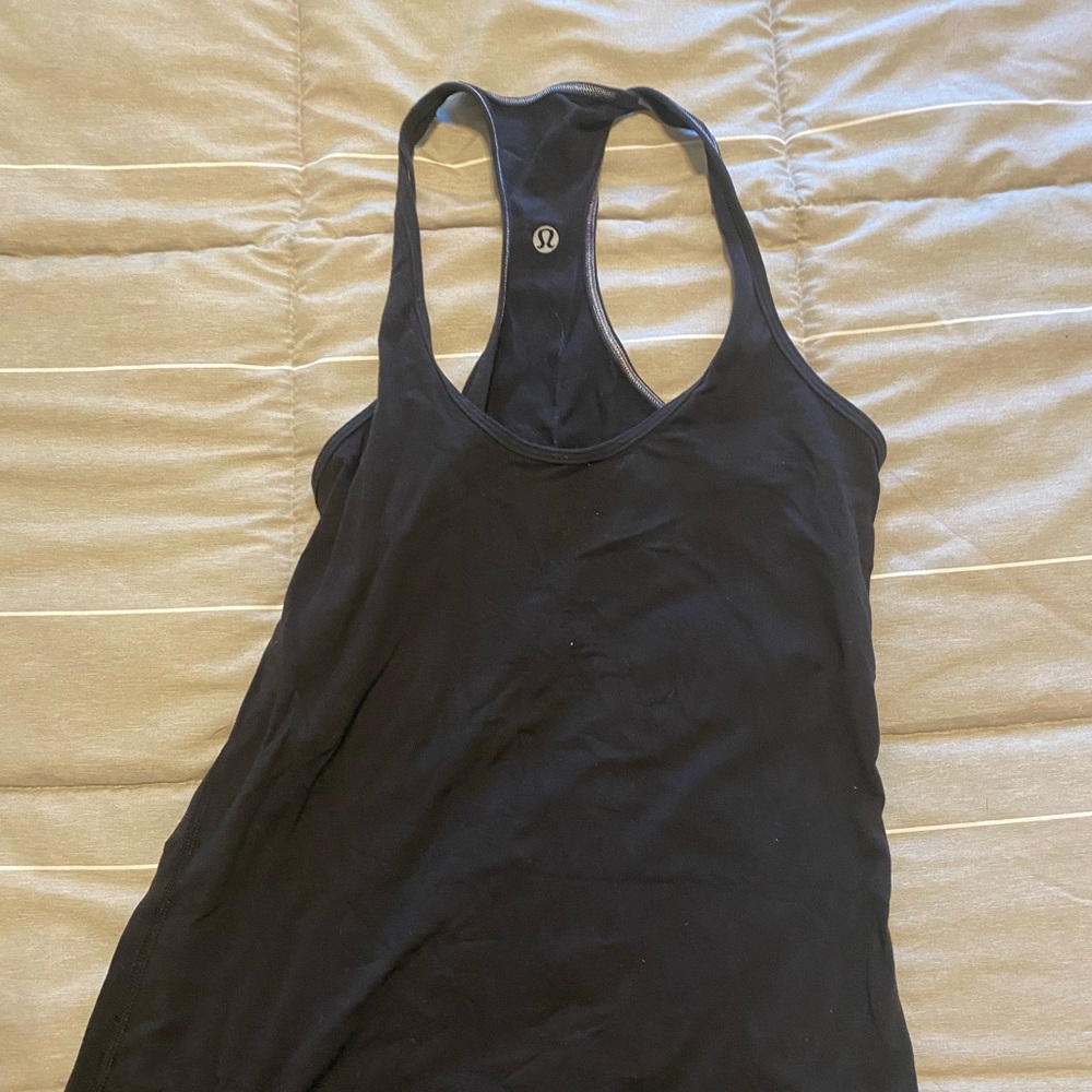 Lululemon Black Stretch Workout Tank